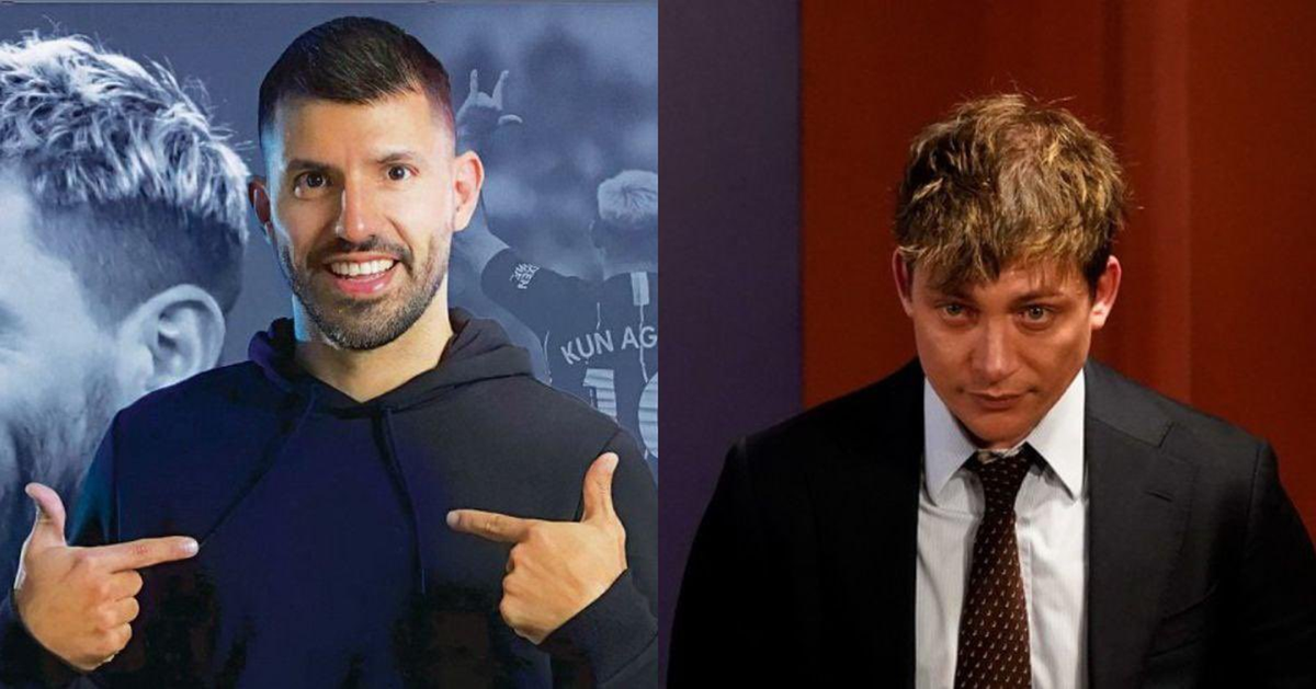 Sergio Agüero sonriente; Sergio Agüero sonriente;