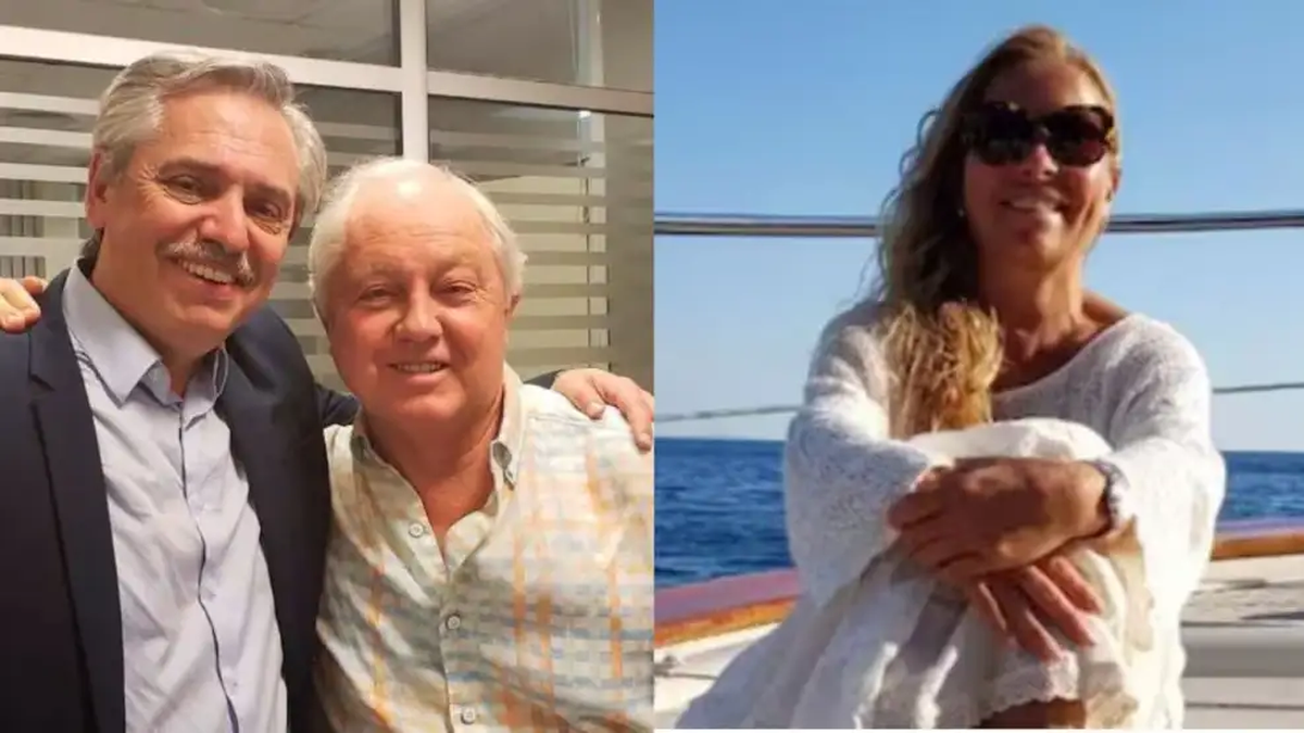 Alberto Fernández con el broker Héctor Martínez Sosa y quien fuera su secretaría privada María Cantero. Alberto Fernández con el broker Héctor Martínez Sosa y quien fuera su secretaría privada María Cantero.