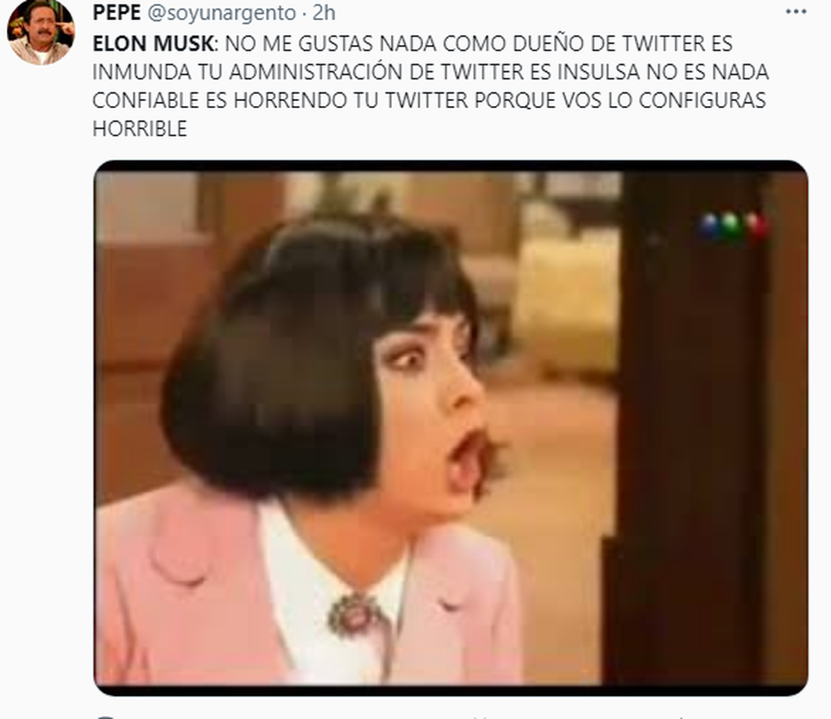 Y sí, bien no se lo tomaron los usuarios de TW.