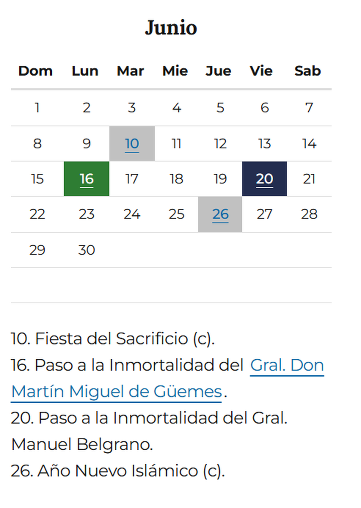 La mitad del año llega con fin de semana largo por partida doble para los argentinos. La mitad del año llega con fin de semana largo por partida doble para los argentinos.