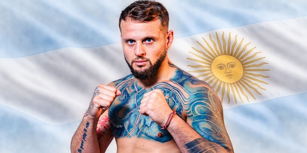 Carlos Petruzzella en busca de su contrato con la UFC en Las Vegas.