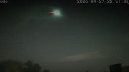 Imagen de bólido reportado en Buenos Aires. Imagen de bólido reportado en Buenos Aires.