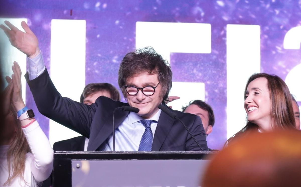 Javier Milei y Victoria Villarruel. Javier Milei y Victoria Villarruel.