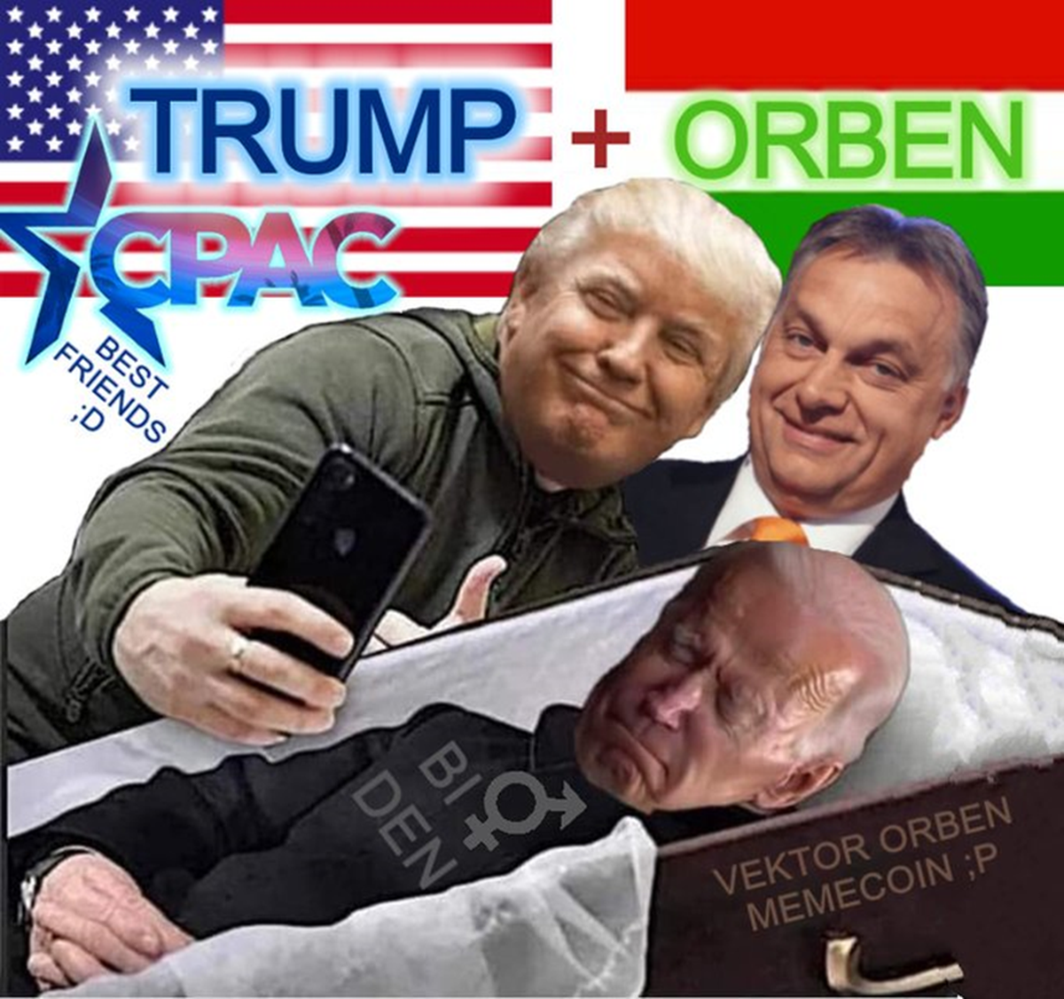 Donald Trump y el presidente de Hungría, Víctor Orbán, en el Donald Trump y el presidente de Hungría, Víctor Orbán, en el