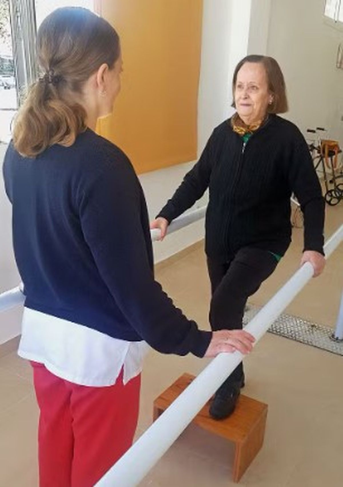 Entrenamiento con barre en una residencia para personas mayores, donde se combinan movimientos fluidos, música estimulante y un ambiente de apoyo puede ayudar a reducir el estrés, aumentar la confianza y mejorar el estado de ánimo general. &nbsp; &nbsp;