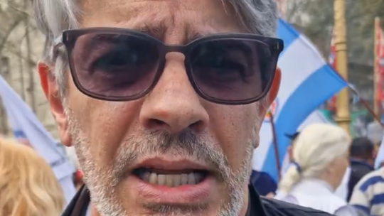 Pablo Echarri marchó en contra del Gobierno: Estoy por la Argentina. (Foto: Captura de video)