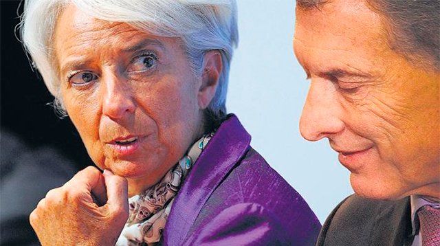 Christine Lagarde y el presidente Mauricio Macri.