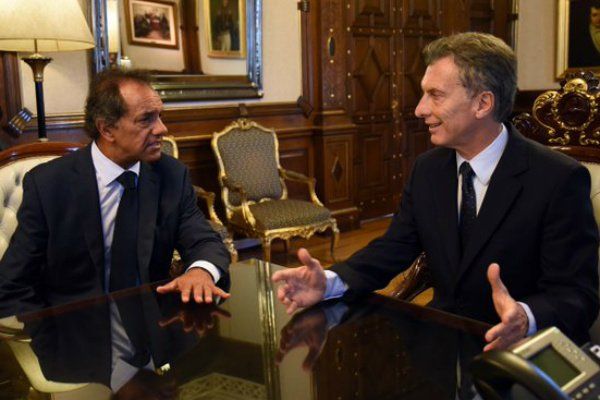 Scioli y Macri, rivales hace unos años, del mismo bando en la actualidad.