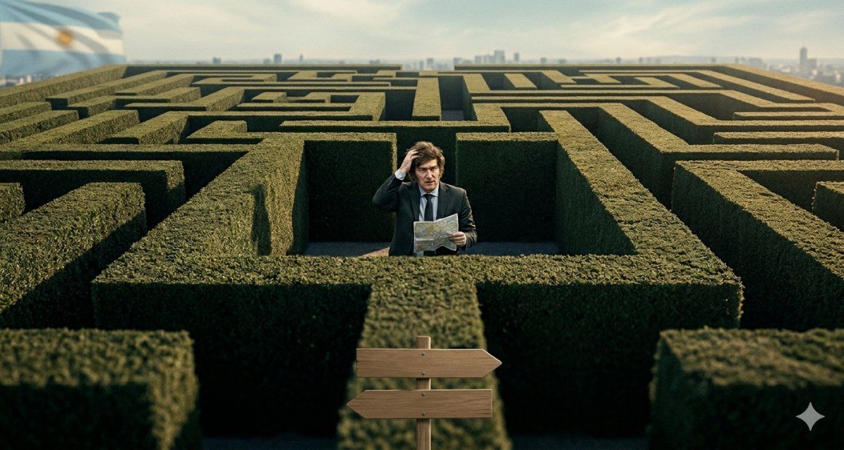 Estrecho margen de maniobra de Javier Milei para lo que viene.