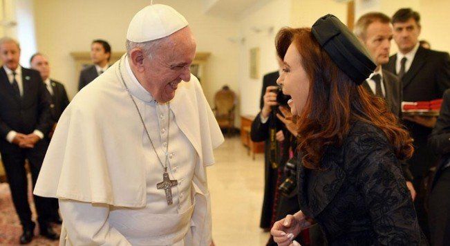 El Papa Francisco y Cristina Fernández
