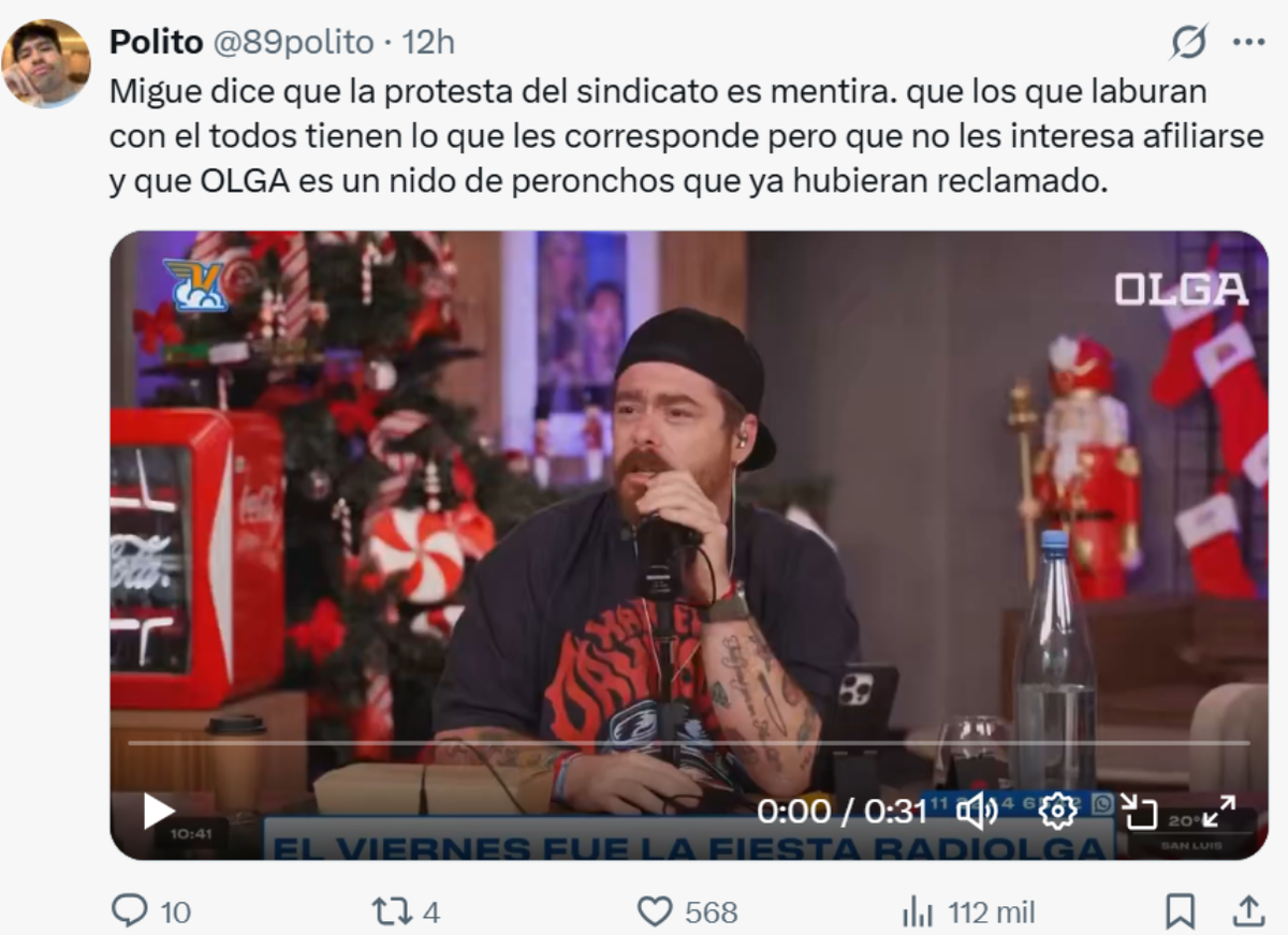 Migue Granados apuntó contra SATSAID. Migue Granados apuntó contra SATSAID.