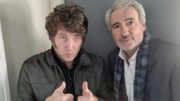 Javier Milei y uno de sus asesores económicos, Darío Epstein.