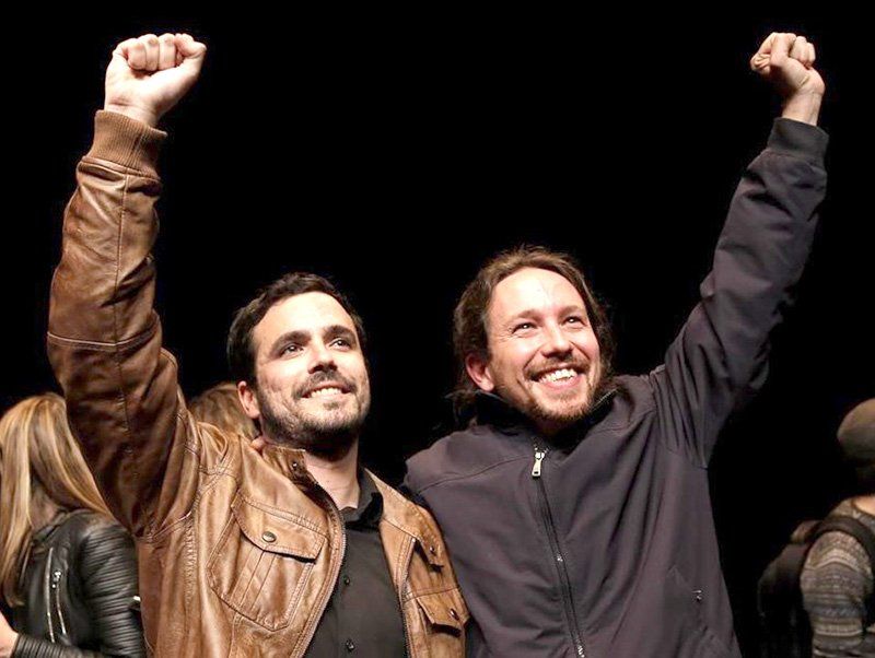 Pablo Iglesias (der.), cuando era líder de Podemos, que tuvo la cofinanciación del chavismo venezolano. Pablo Iglesias (der.), cuando era líder de Podemos, que tuvo la cofinanciación del chavismo venezolano.