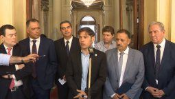 En conferencia de prensa, gobernadores oficialistas confirmaron pedido de juicio político a la Corte Suprema.&nbsp; &nbsp;
