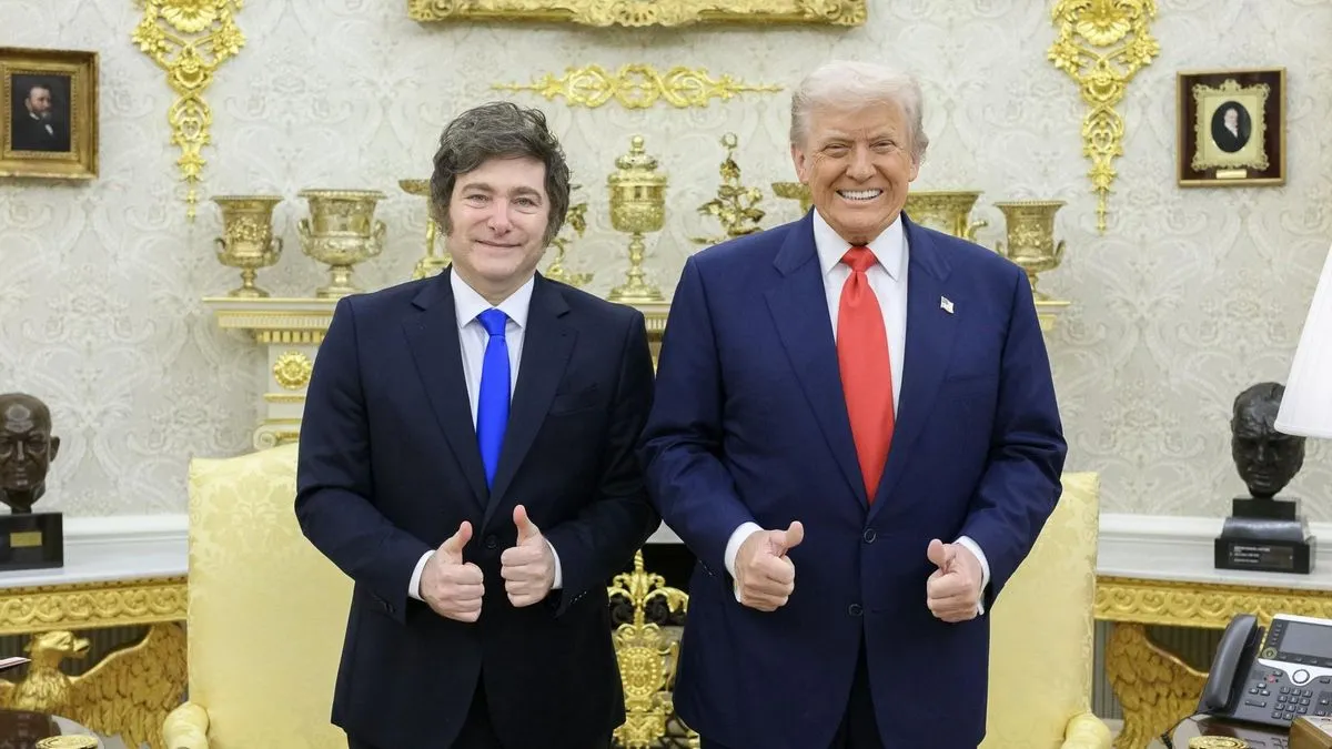 Javier Milei y Donald Trump, sin encuentro en el sorteo del Mundial de fútbol, podrían verse ahora en el Foro de Davos. Javier Milei y Donald Trump, sin encuentro en el sorteo del Mundial de fútbol, podrían verse ahora en el Foro de Davos.
