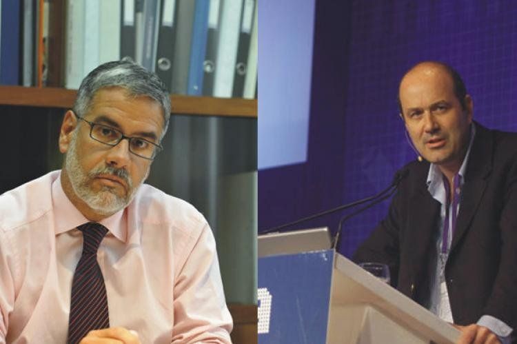 Eduardo Feletti (Frente para la Victoria) y Federico Sturzenegger(PRO)