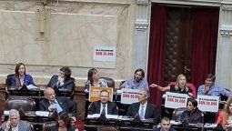 Cruces en Diputados en la conmemoración del 24 de marzo.