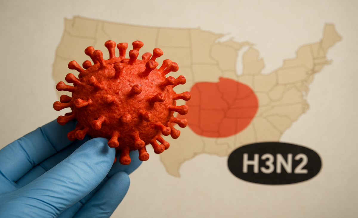 Gripe: La letra K la que identifica a una nueva versión, o subgrupo genético, del virus principal H3N2. Gripe: La letra K la que identifica a una nueva versión, o subgrupo genético, del virus principal H3N2. 