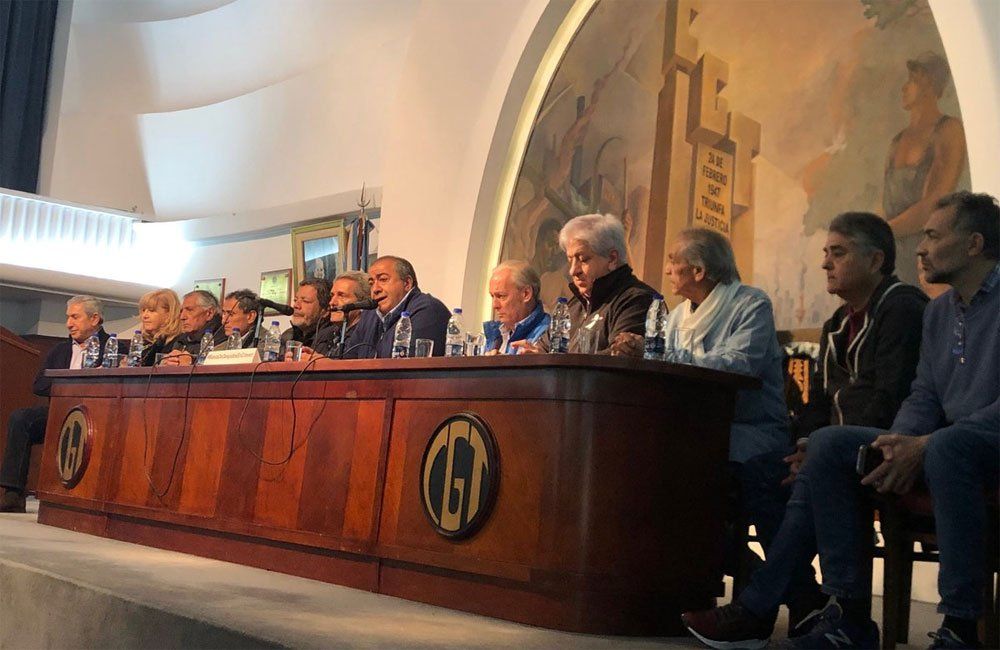 La cúpula de la CGT . Foto: @sistomax