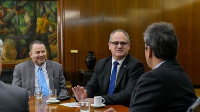 Sergio Massa, Mario Montoto, Eyal Sela y Jack Rosen