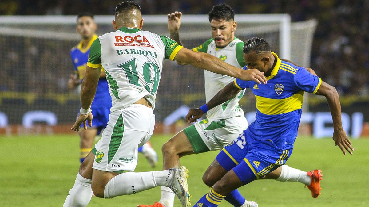 Boca no pudo subir a la punta de la Liga Profesional 2023 tras empatar con Defensa y Justicia que alcanzó la cima junto con San Lorenzo de Almagro. (Foto: Noticias Argentinas)