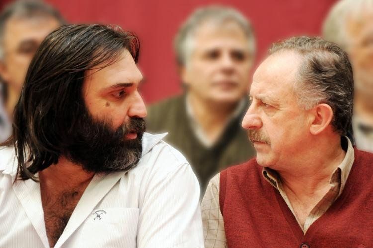 Roberto Baradel, de Suteba, junto a Hugo Yasky, líder de la CTA oficialista. Foto: NA.