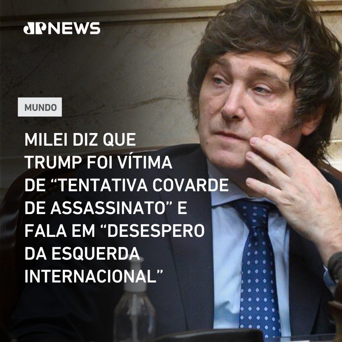 Javier Milei responsabilizó a la izquierda internacional por el atentado contra Donald Trump Javier Milei responsabilizó a la izquierda internacional por el atentado contra Donald Trump