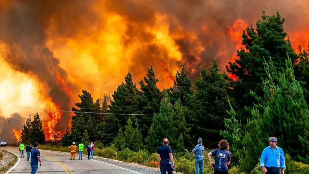 El Parque Los Alerces golpeado por incendios forestales.&nbsp; &nbsp;
