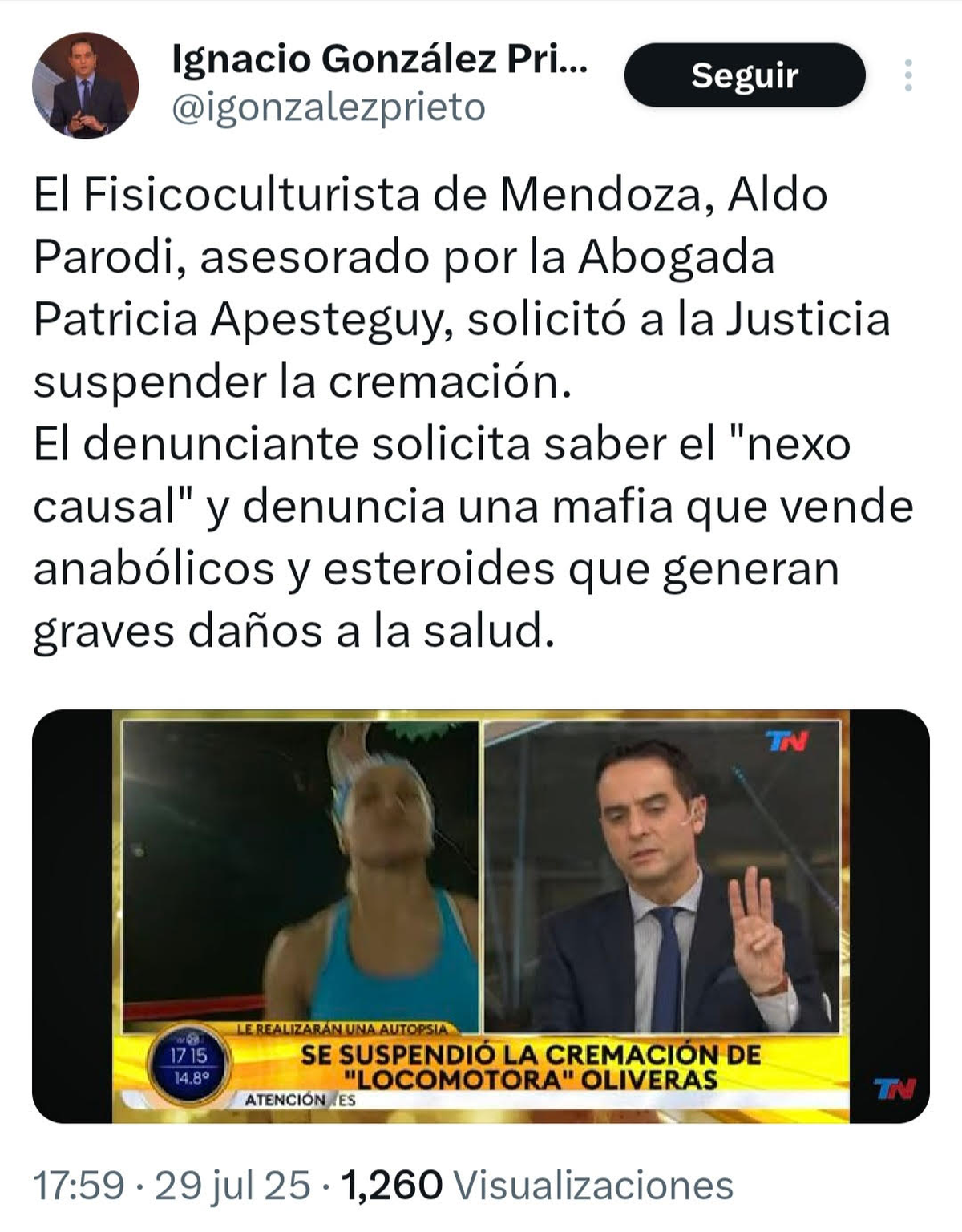 Publicación en X de @igonzalezprieto Publicación en X de @igonzalezprieto