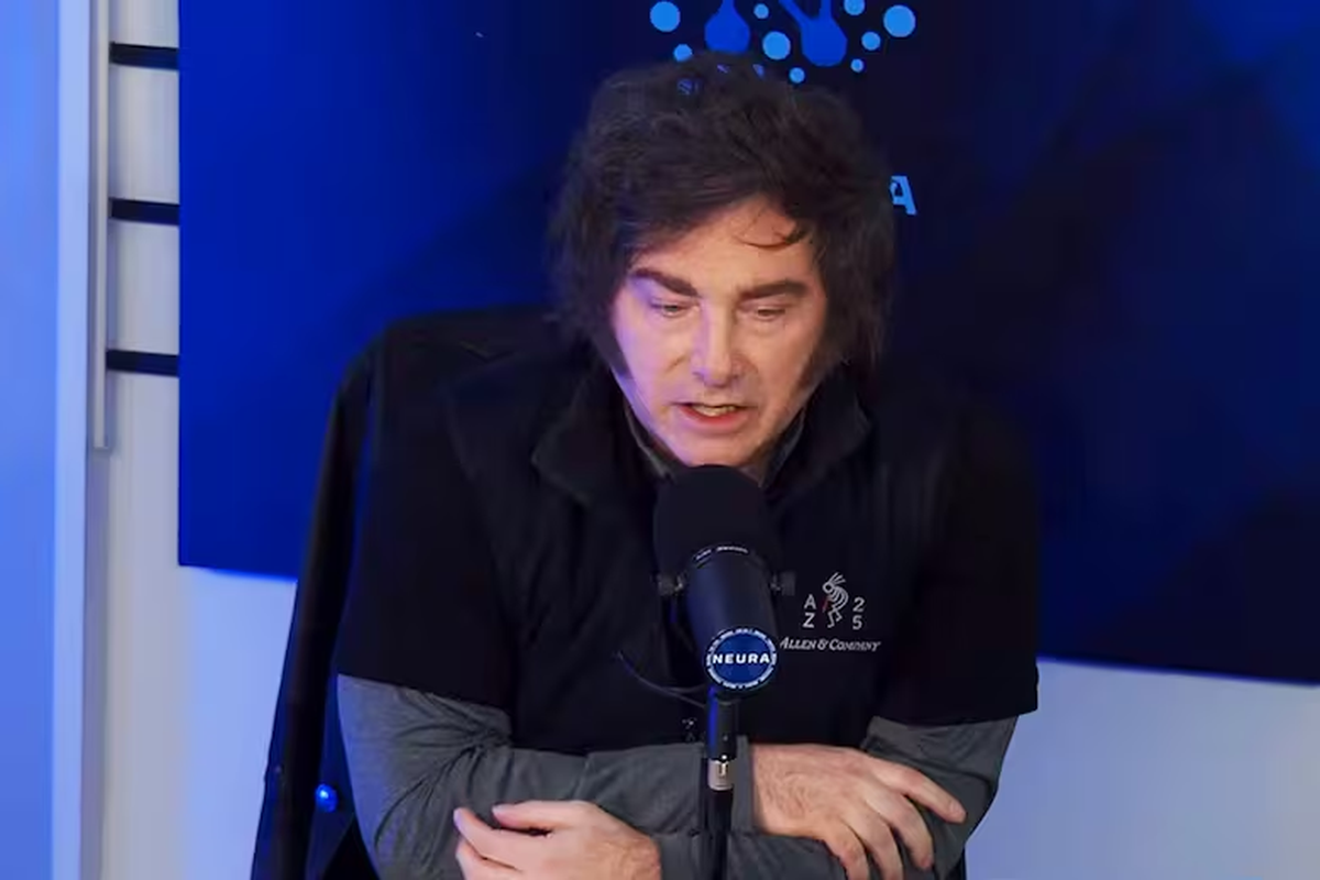 Javier Milei en una de sus visitas al medio Neura Javier Milei en una de sus visitas al medio Neura