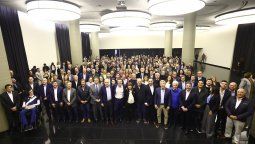La candidata presidencial de JxC juntó a los principales referentes nacionales del espacio en el Hotel NH.