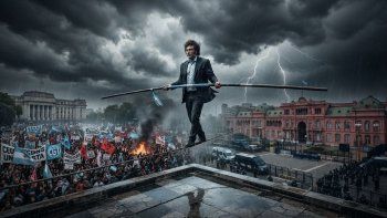 Javier Milei busca equilibrio en plena tormenta