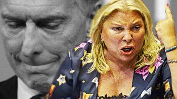 Carrió indignadísima. Carrió indignadísima.