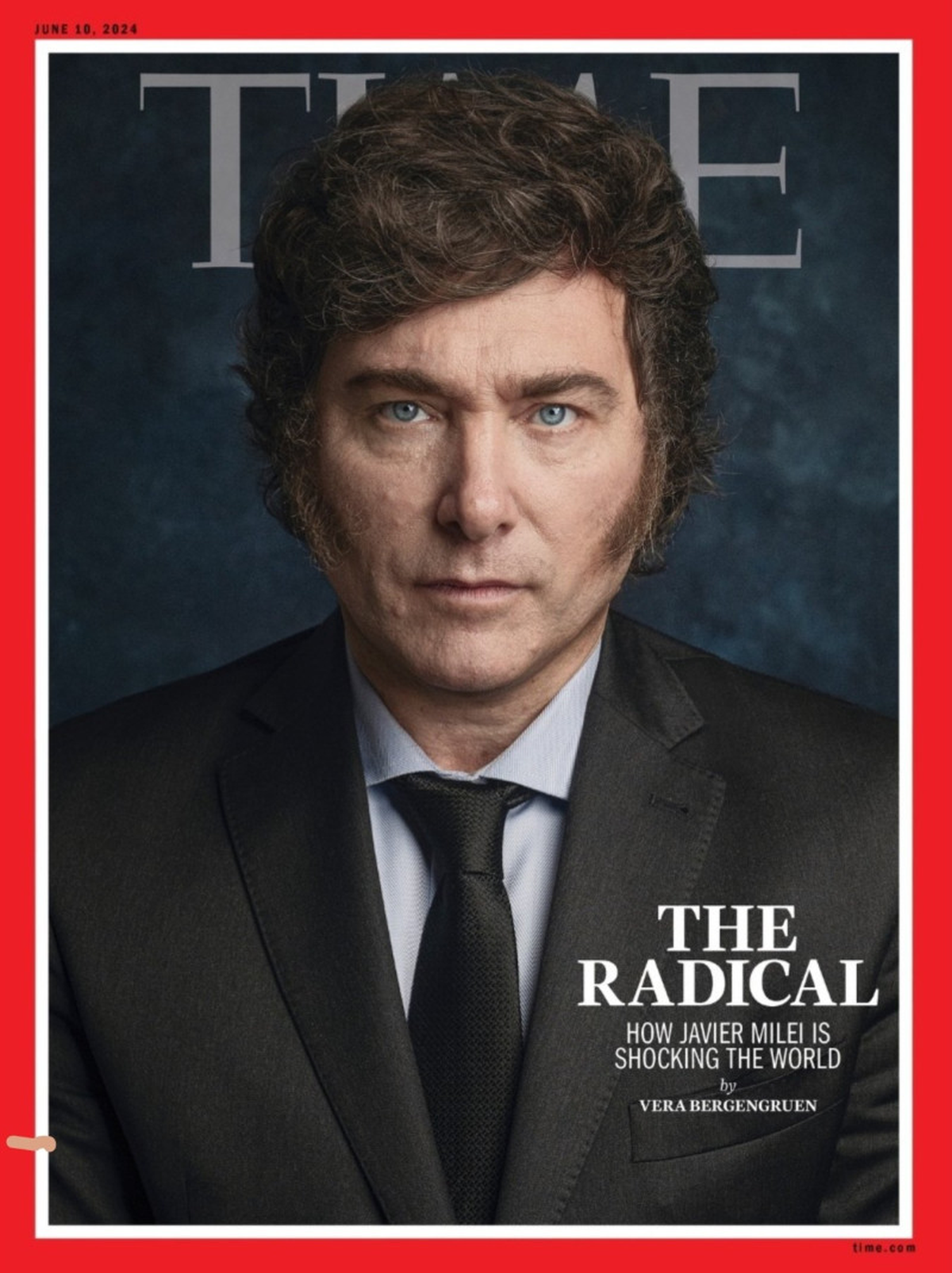 Javier Milei, en la tapa de Time Javier Milei, en la tapa de Time