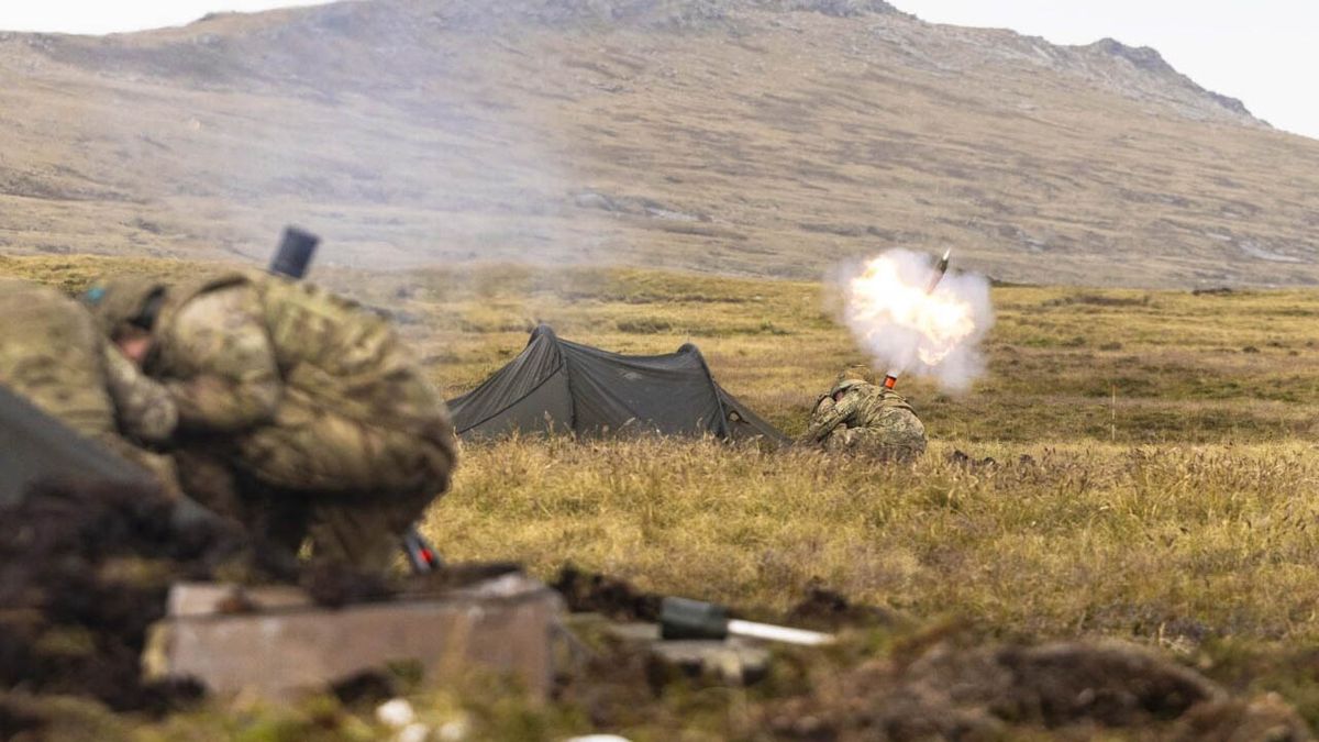 Munición real disparada en Malvinas. Munición real disparada en Malvinas. 