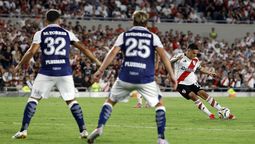 Juanfer Quintero se mostró activo, con despliegue y creativo para la victoria de River