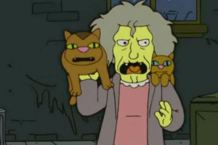 Loca de los gatos, personaje de Los Simpson