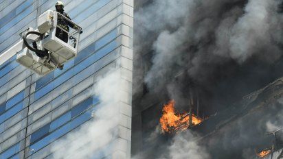 Incendio en edificio del Poder Judicial porteño