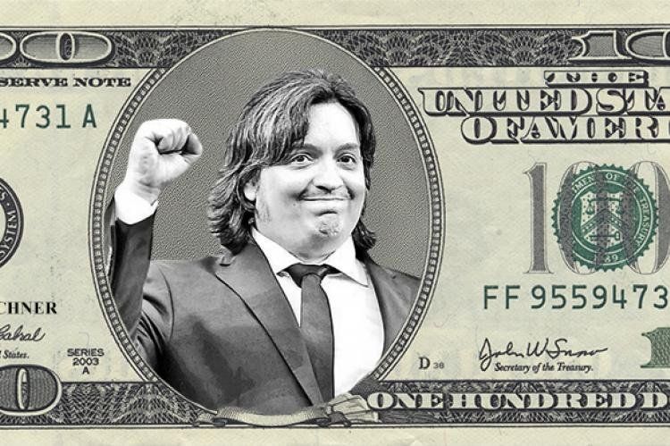 Billetes que hoy distribuirá La Solano Lima en Plaza de Mayo.