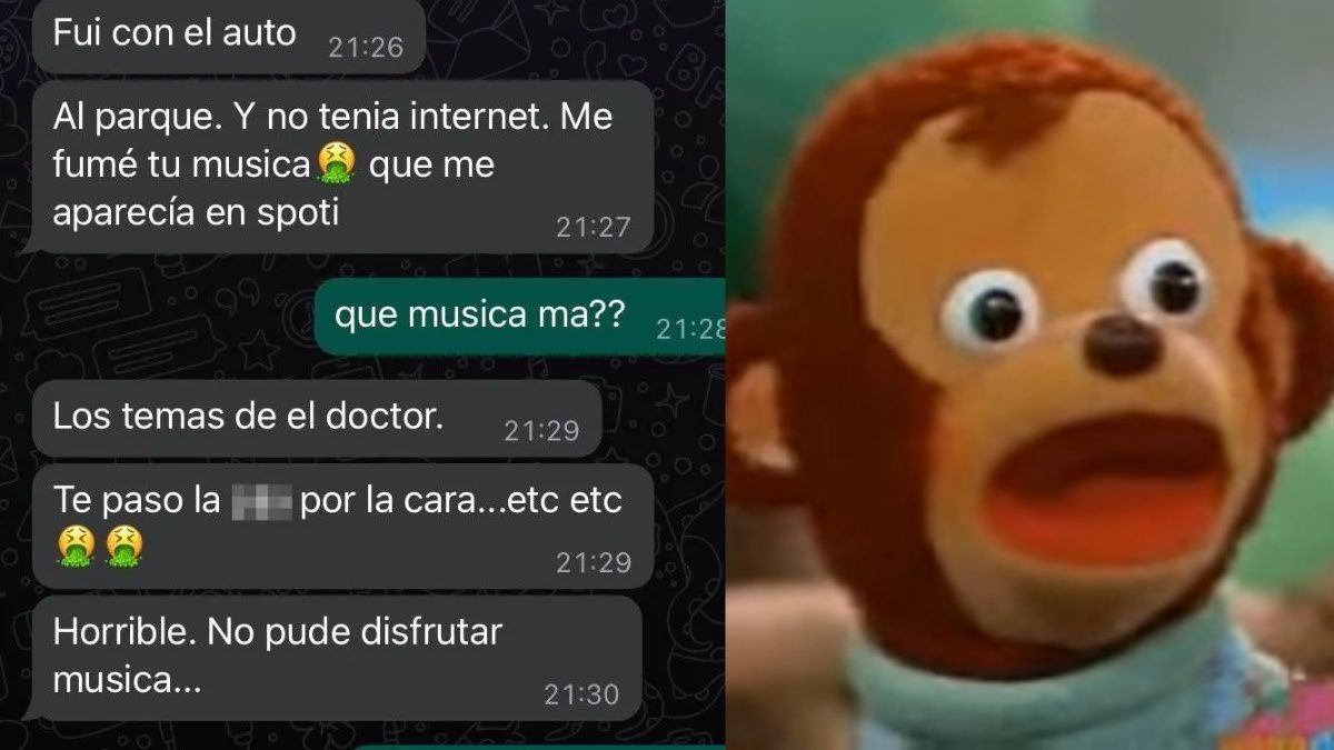 Fue la joven quien compartió la conversación de WhatsApp que tuvo con su madre por la música que escucha