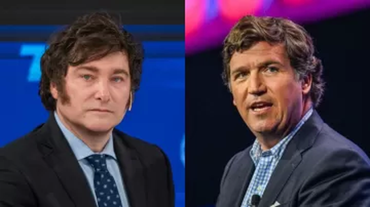Javier Milei y Tucker Carlson Javier Milei y Tucker Carlson