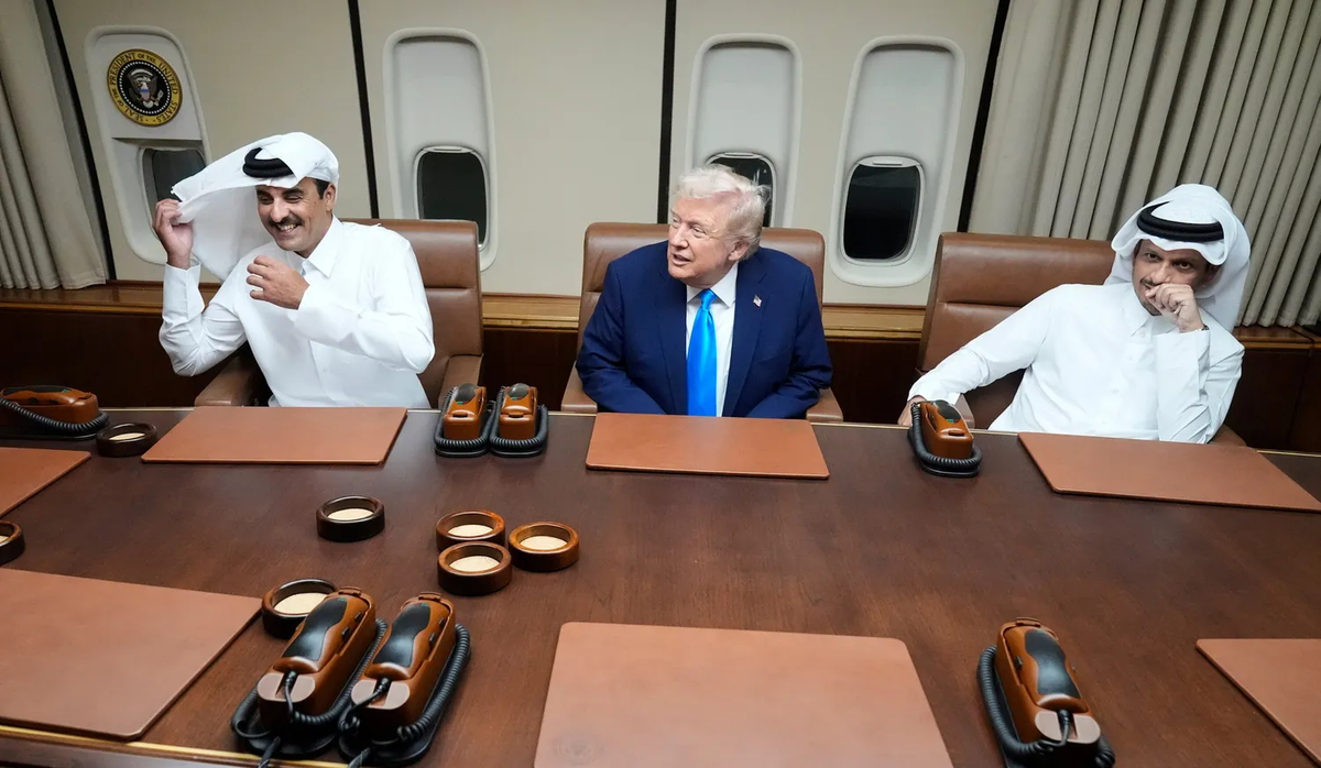 Donald Trump en Qatar. Donald Trump en Qatar.