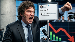 Ya no es novedad que la imagen de Javier Milei se desmorona hasta en las encuestas que más lo favorecen. Él sigue en su mundo y hoy le pega a Carlos Pagni. Fuente: Gemini Ya no es novedad que la imagen de Javier Milei se desmorona hasta en las encuestas que más lo favorecen. Él sigue en su mundo y hoy le pega a Carlos Pagni. Fuente: Gemini