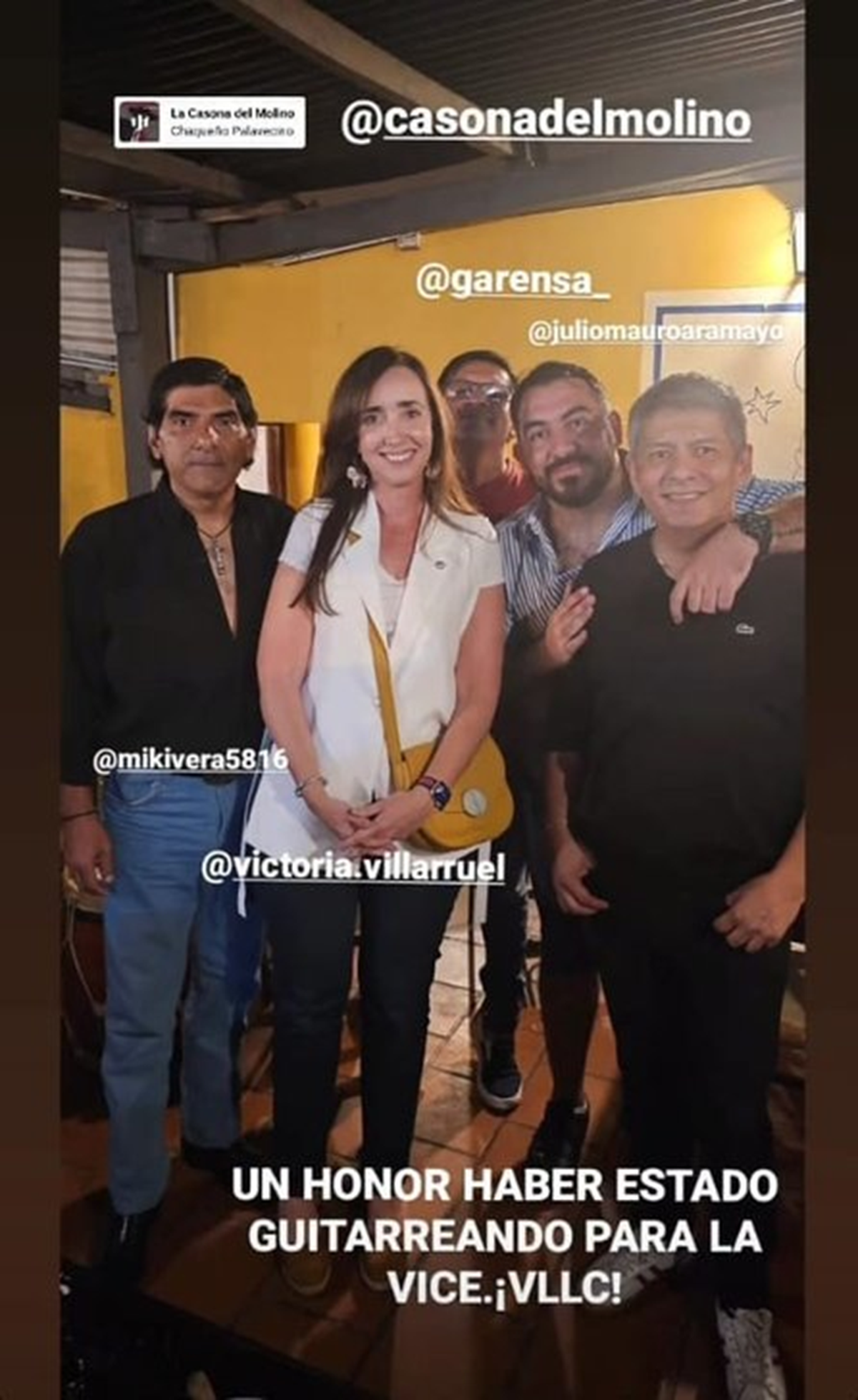 Victoria Villarruel en la Casona del Molino Victoria Villarruel en la Casona del Molino