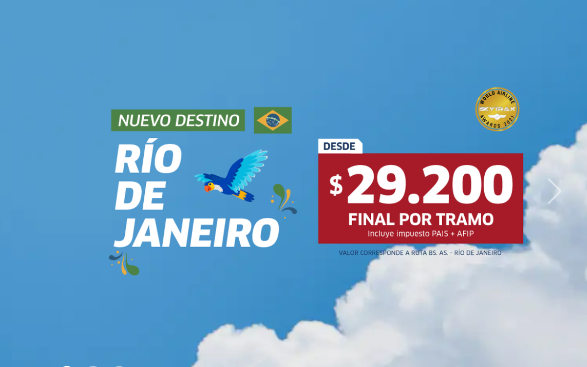 JetSmart volará a Río de Janeiro con precios imperdibles.