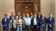 Marcelo Colombo y Carlos Tissera con la delegación peronista. Marcelo Colombo y Carlos Tissera con la delegación peronista.