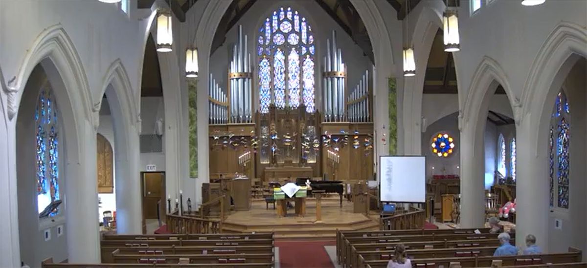 Interior de la Iglesia Luterana Pilgrim, en St. Paul (Minnesota): la parroquia de Tim Walz. Interior de la Iglesia Luterana Pilgrim, en St. Paul (Minnesota): la parroquia de Tim Walz.