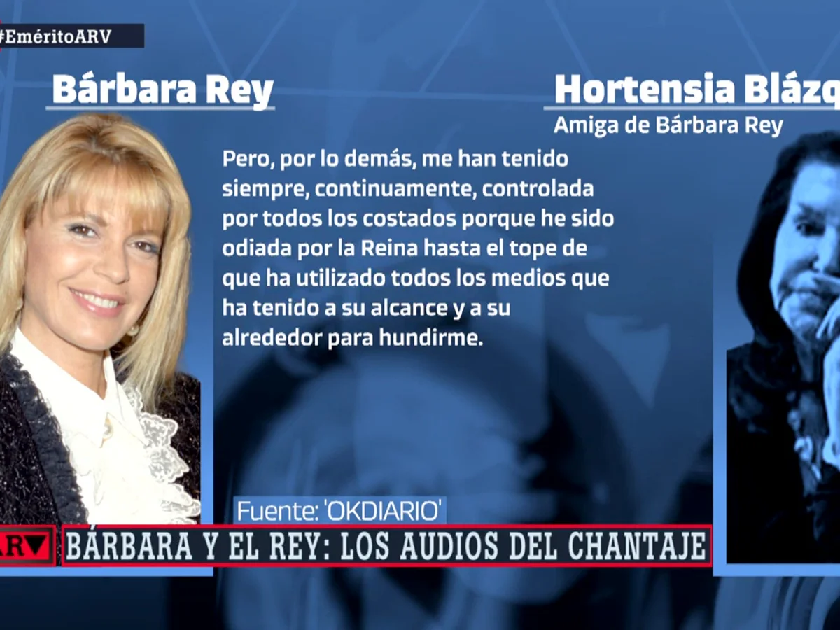 Otro de los audios de Bárbara Rey en el que habla de que Otro de los audios de Bárbara Rey en el que habla de que