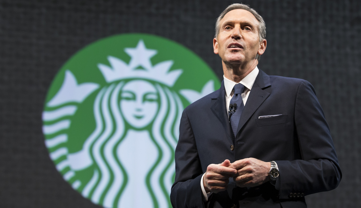 Howard Schultz, CEO de la empresa de cafés Starbucks.