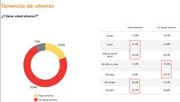 Solo el 19,2% de los argentinos puede ahorrar y la mayoría elige entre dólares, plazos fijos y depósitos bancarios.